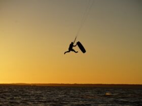 kitesurfing