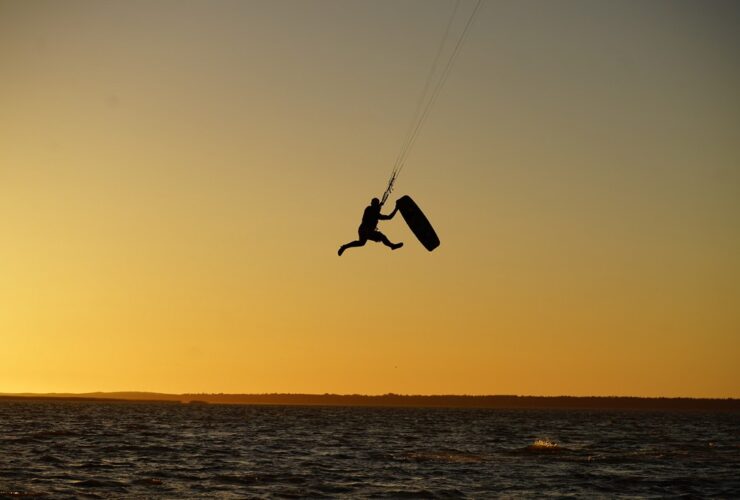kitesurfing