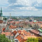 Widok na panoramę Poznania