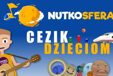 Grafika z napisem nutkosfera Cezik dzieciom