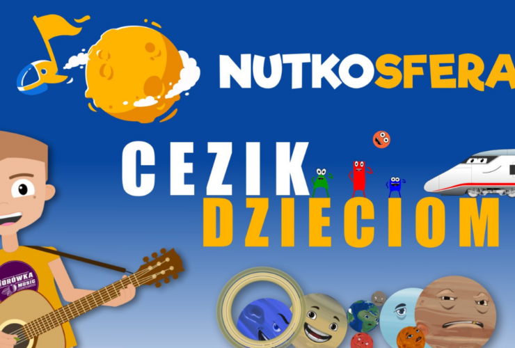 Grafika z napisem nutkosfera Cezik dzieciom