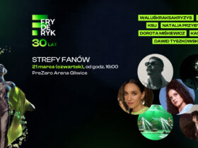 Baner przedstawiający artystów, którzy odwiedzą Strefę Fanów podczas Fryderyk Festiwal 2024.