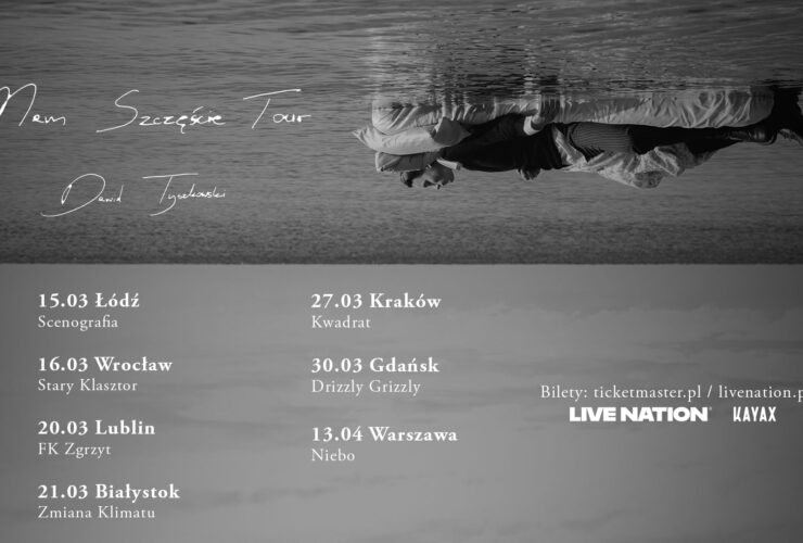 Grafika z datami koncertów Dawida Tyszkowskiego